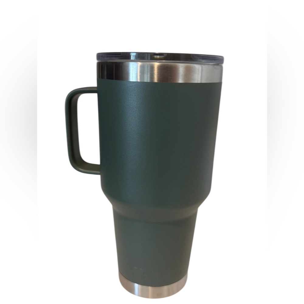 YETI Olive Green 35oz Rambler Travel Mug with Handle - Picture 2 of 8